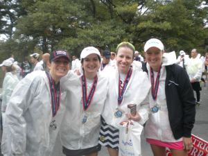 Marathon group finish